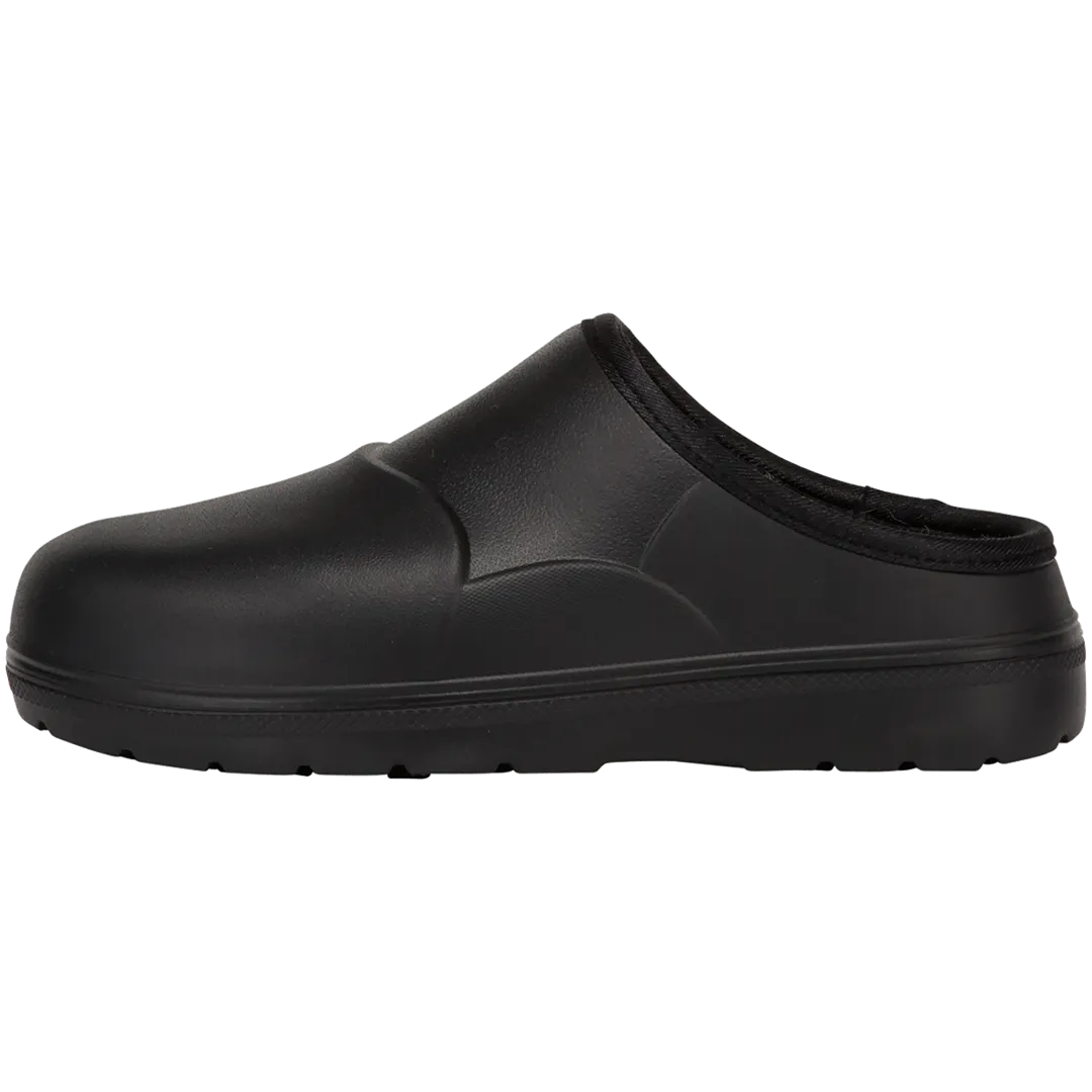 original-FUB-NOZ_BLA_P_1 Side View of Fubuki Nozawa Outdoor Slipper in Black – Stylish and Functional Slip-on Footwear